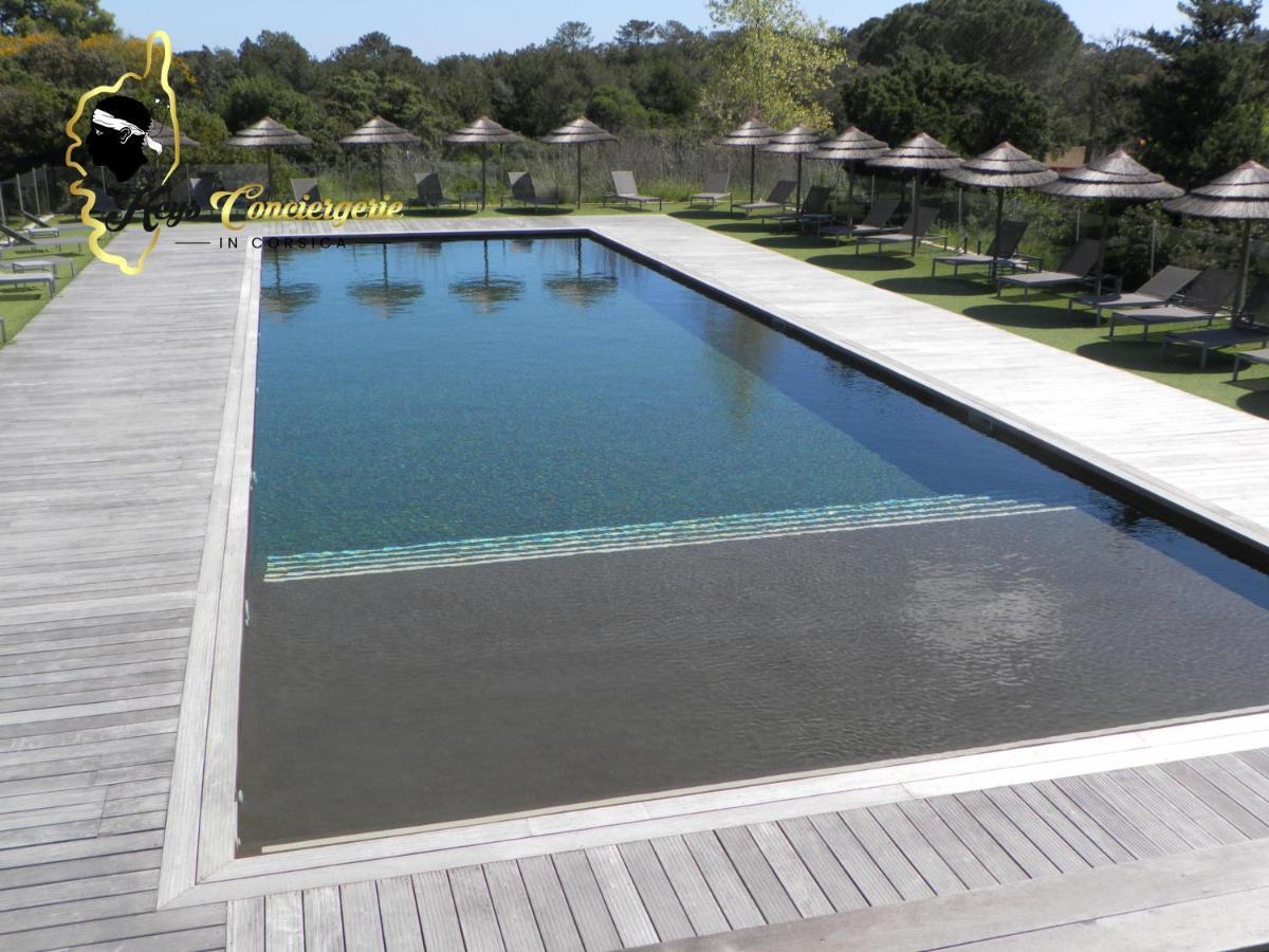 Studio 4 Pers Piscine Chauffee Acces A Pied A La Plage Santa Giulia Порто-Векио Екстериор снимка