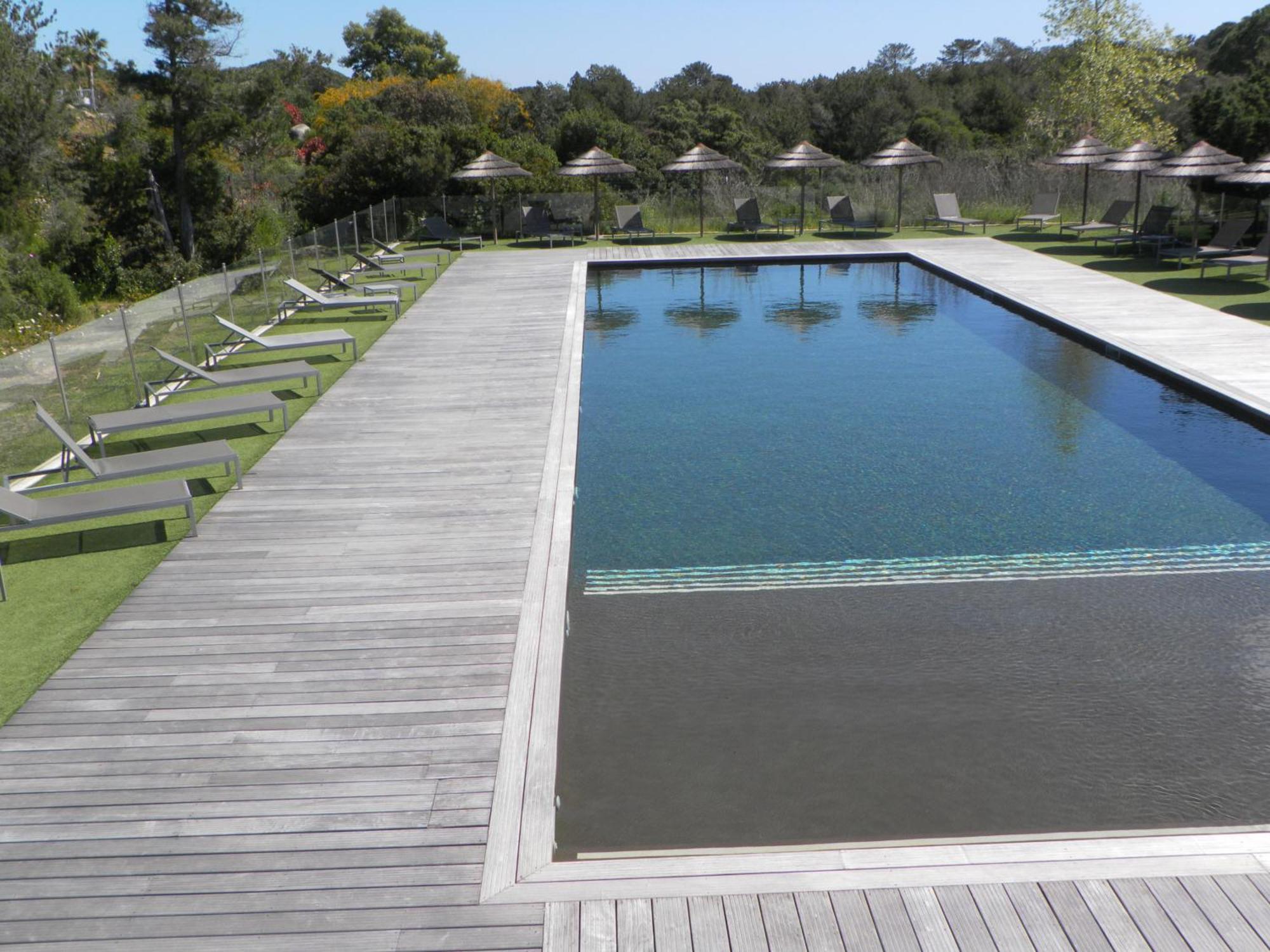Studio 4 Pers Piscine Chauffee Acces A Pied A La Plage Santa Giulia Порто-Векио Екстериор снимка